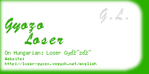 gyozo loser business card